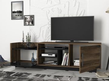 Dekorister Exclusive Siento Tv Ünitesi Ceviz-Mermer