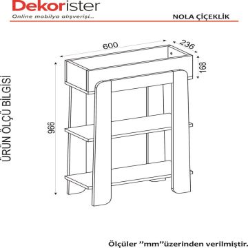 Dekorister Nola Çiçeklik Beyaz-Sardunya