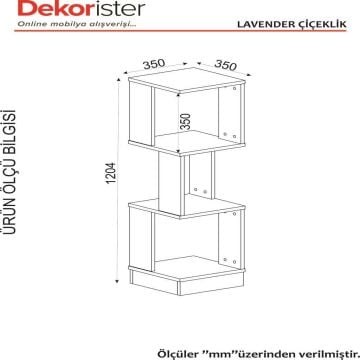 Dekorister Levander Çiçeklik Beyaz