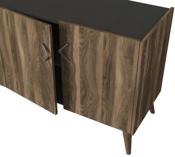 Dekorister Exclusive Wood Konsol Ceviz-Antrasit
