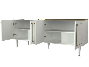 Dekorister Exclusive Ravenna Konsol Beyaz-Mermer