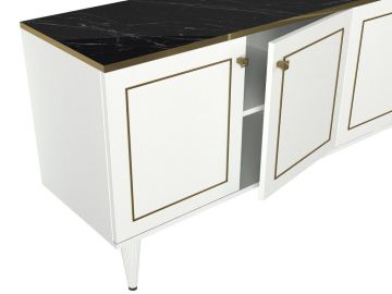 Dekorister Exclusive Ravenna Konsol Beyaz-Mermer
