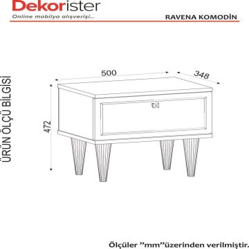 Dekorister Exclusive Ravenna Komidin Beyaz-Mermer