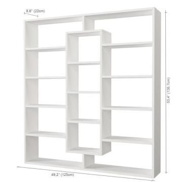 Dekorister Ample Kitaplık Beyaz