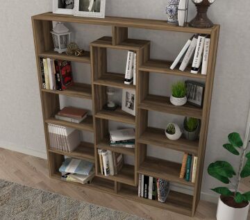Dekorister Ample Kitaplık Ceviz