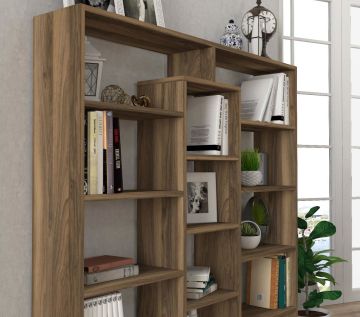 Dekorister Ample Kitaplık Ceviz