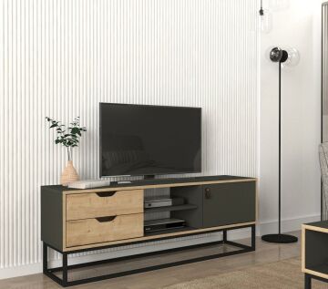 Dekorister Dolores Tv Ünitesi Antrasit - Safir