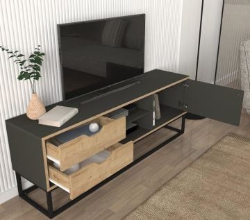 Dekorister Dolores Tv Ünitesi Antrasit - Safir