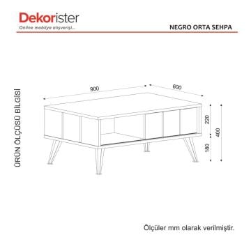Dekorister Nero Orta Sehpa Rebab