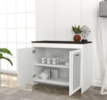 Dekorister Done Konsol Beyaz-Rebab - 90 cm