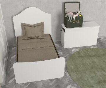 Dekorister Lora Baby Büyüyen Beşik Beyaz-Ceviz