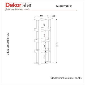 Dekorister Raun Kitaplık Sepet - Antrasit