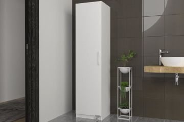 Dekorister Odeon 1 Kapaklı Çok Amaçlı Mutfak Kiler Banyo Dolabı Beyaz