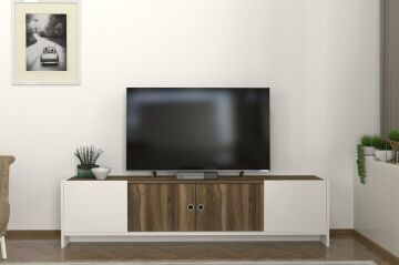 Dekorister Bonnel Tv Sehpası Beyaz - Ceviz