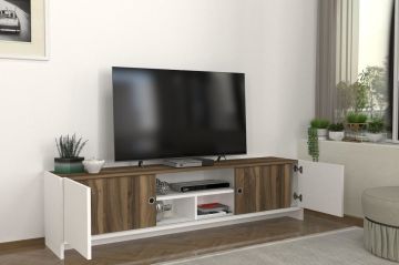 Dekorister Bonnel Tv Sehpası Beyaz - Ceviz