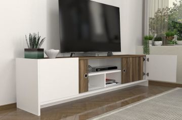 Dekorister Bonnel Tv Sehpası Beyaz - Ceviz