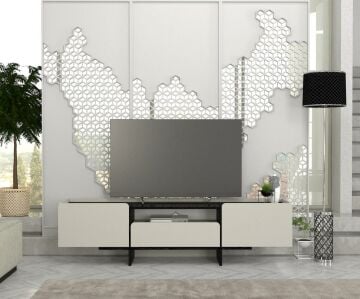 Dekorister Rogan Tv Stand Kumtaşı - Senkronsiyah