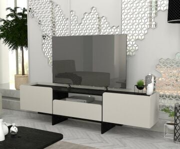 Dekorister Rogan Tv Stand Kumtaşı - Senkronsiyah