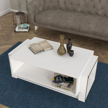 Dekorister Bianco Orta Sehpa Beyaz - Gold