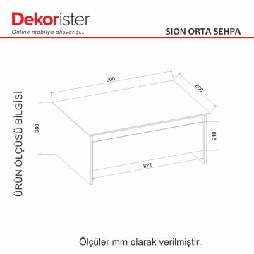 Dekorister Sion Orta Sehpa Kumtaşı - Safir - Yunus