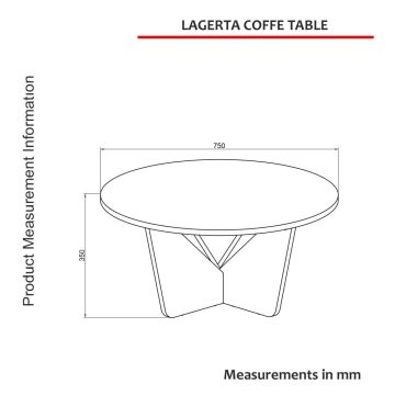 Dekorister Lagerta Orta Sehpa Beyaz Mermer - Beyaz