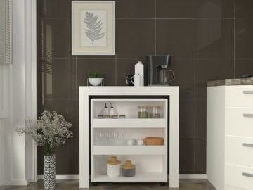 Dekorister Flare Çok Amaçlı Dolap Beyaz