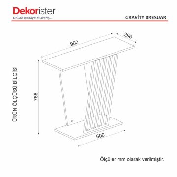 Dekorister Gravity Dresuar - Traverten