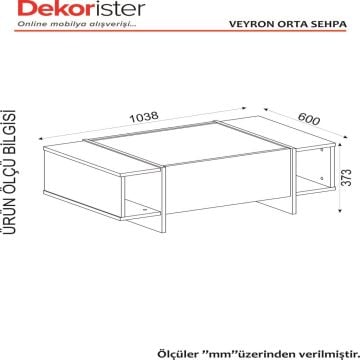 Dekorister Exclusive Veyron Orta Sehpa Kumtaşı-Traverten