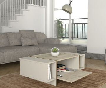 Dekorister Exclusive Veyron Orta Sehpa Kumtaşı-Traverten