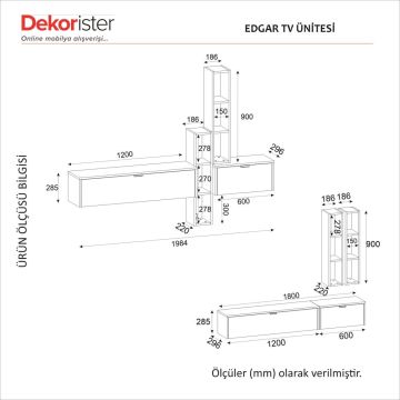 Dekorister Edgar Tv Unitesi Kumtaşı - Sepet