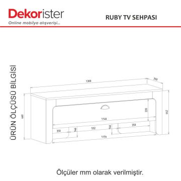 Dekorister Ruby Tv Sehpası Kumtaşı - Sepet