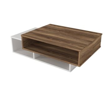 Dekorister Tab Orta Sehpa Beyaz-Ceviz