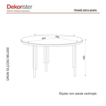 Dekorister Tiffanie Orta Sehpa Antrasit