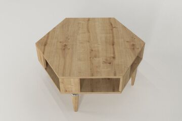 Dekorister Kipera Geometrik Orta Sehpa Safir