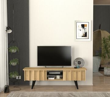 Dekorister Gemma TV Sehpası Sepet - Siyah