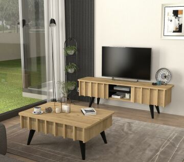 Dekorister Gemma TV Sehpası Sepet - Siyah