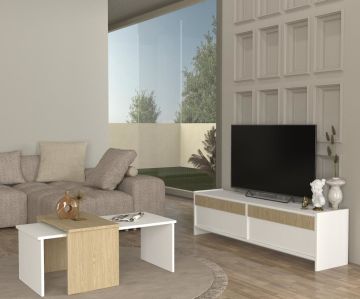 Dekorister Cosmos Tv Sehpası Beyaz - Rota 150 cm