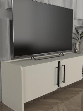 Dekorister Venera Tv Sehpası Kumtaşı - Senkronsiyah 150 cm