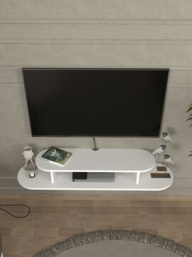 Dekorister Koza Tv Sehpası Beyaz 120 cm