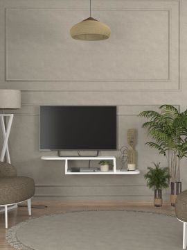Dekorister Macros Tv Sehpası Beyaz 120 cm