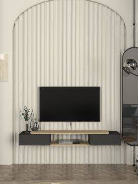 Dekorister Glint Tv Sehpası Antrasit - Rota 150 cm