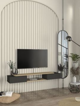 Dekorister Glint Tv Sehpası Antrasit - Rota 150 cm