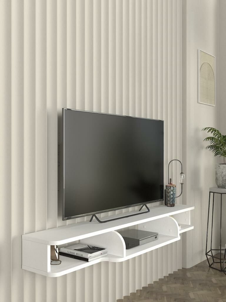 Dekorister Leppo Tv Sehpası Beyaz 135 cm