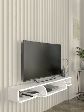Dekorister Leppo Tv Sehpası Beyaz 135 cm