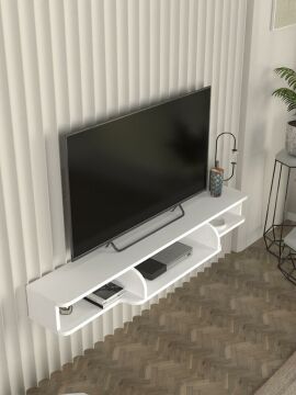 Dekorister Leppo Tv Sehpası Beyaz 135 cm