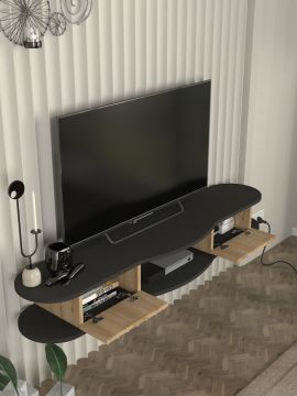 Dekorister Perk Tv Stand Antrasit - Sepet 150 cm