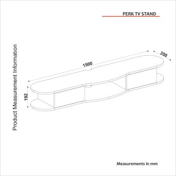Dekorister Perk Tv Stand Antrasit - Sepet 150 cm