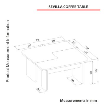 Dekorister Sevilla Orta Sehpa Kumtaşı - Traverten
