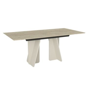 Dekorister Sevilla Yemek Masası Kumtaşı - Traverten 180cm