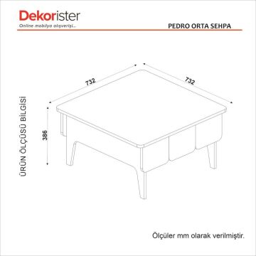 Dekorister Pedro Orta Sehpa Antrasit - Rota